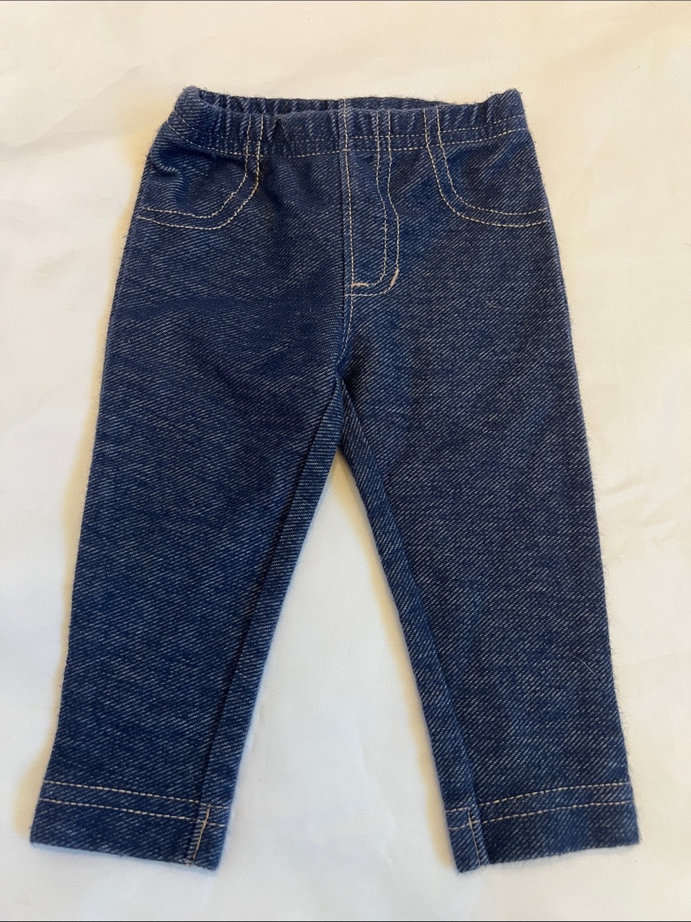 “Bundle 10/$13” Carter's 3M baby girl Navy Faux-Denim Jean pant Leggings